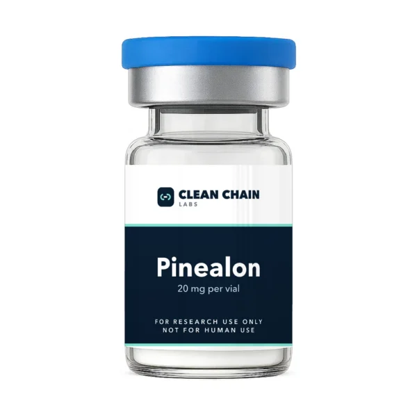 Clean Chain Labs Pinealon (20mg) research vial labeled For Research Use Only, Not for Human Use